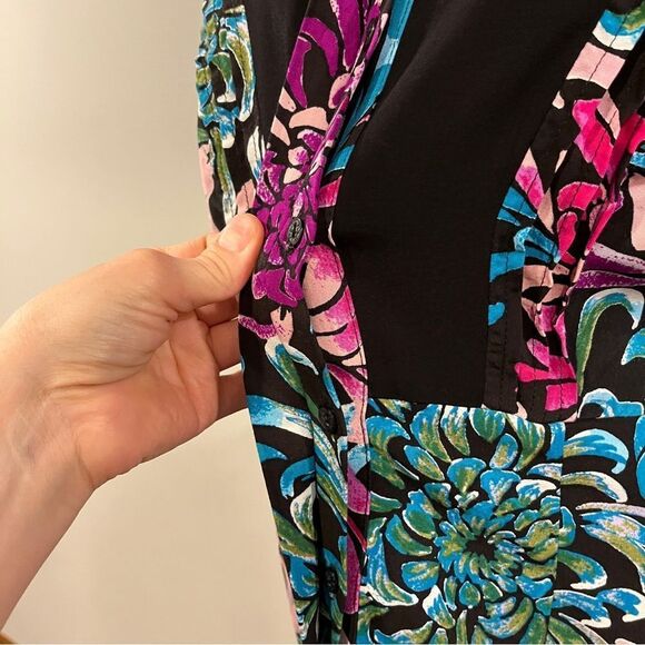 Nicole Miller Floral Sleeveless plus size Dress size 16 - Picture 4 of 13